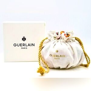 Guerlain White Drawstring Pouch